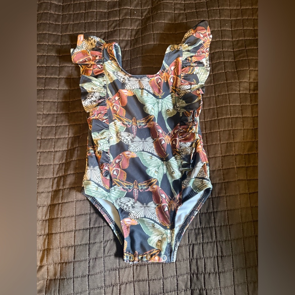 Kate Quinn side ruffle tank swimsuit 6-12 mos